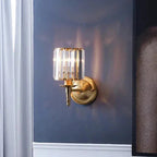 Vintage Elegance – Brass & Crystal Wall Sconce Lighting 2