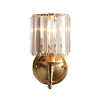 Vintage Elegance – Brass & Crystal Wall Sconce Lighting 4