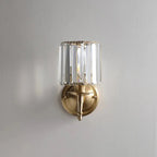 Vintage Elegance – Brass & Crystal Wall Sconce Lighting 7