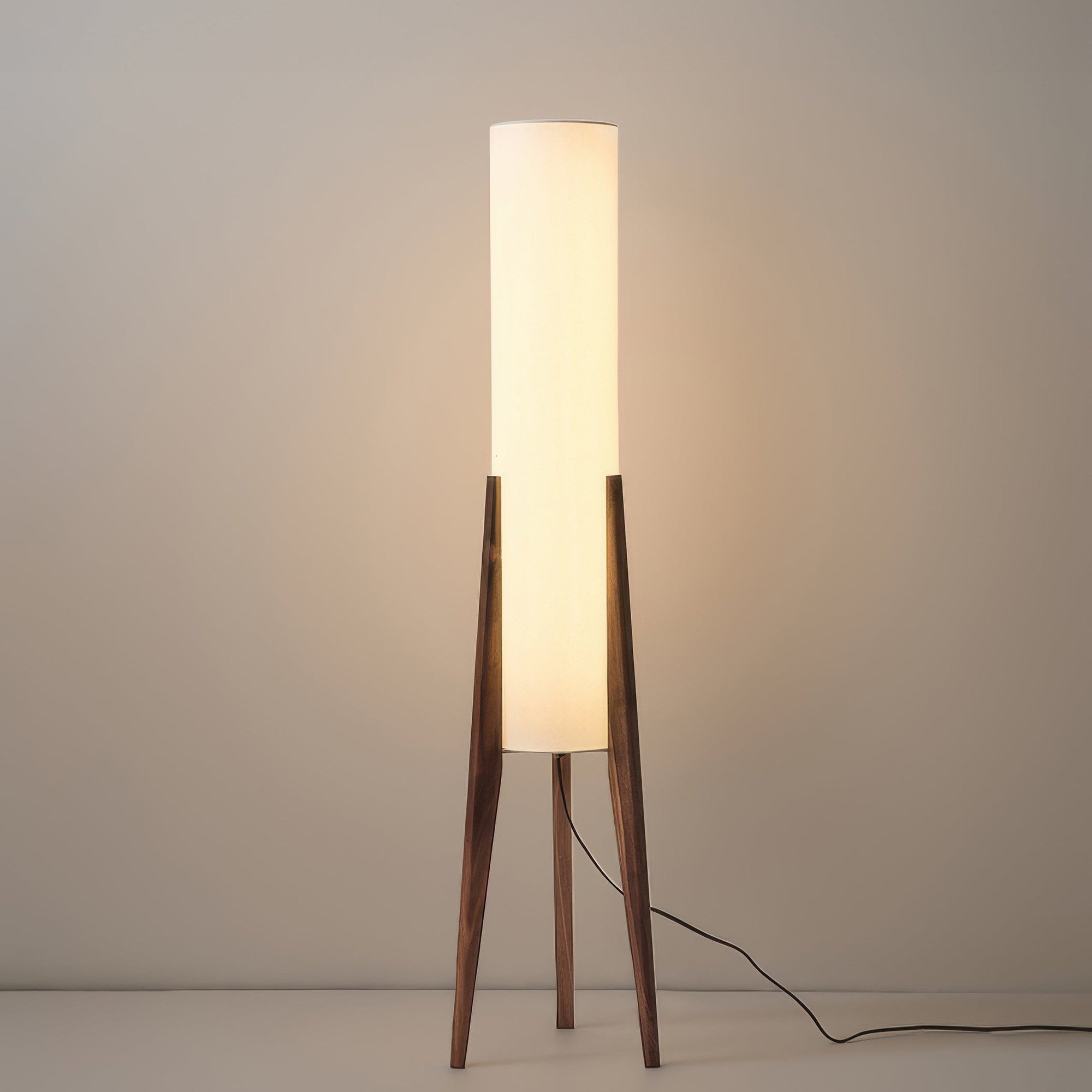 Nordwal Floor Lamp – Walnut & Brass