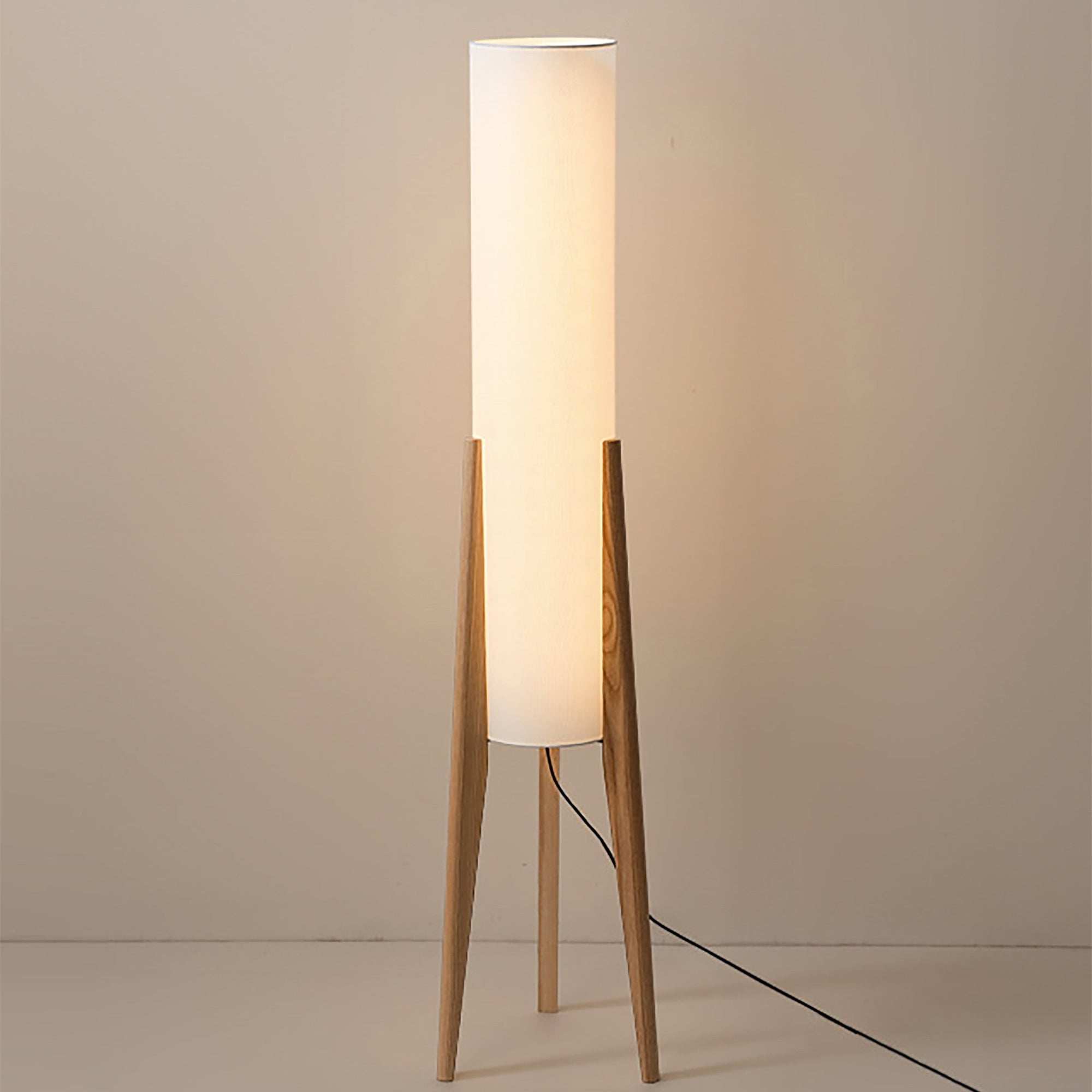 Nordwal Floor Lamp – Walnut & Brass